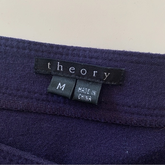 Theory Becca W Wool Blend Tunic Dress Medium Purple - Picture 5 of 8